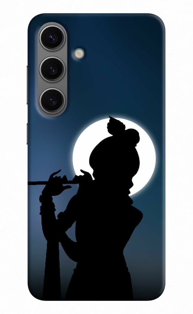 Shri Krishna Silhouette Samsung S24 Hard Case Back Cover by Casekaro