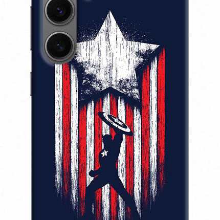 Captain America Marvel Art Samsung S24 Hard Case Back Cover by Casekaro