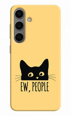 Ew People Catitude Samsung S24 Hard Case Back Cover by Casekaro