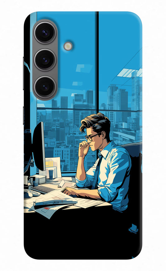 Focused Hustler (AI Generated) Samsung S24 Hard Case Back Cover by Casekaro