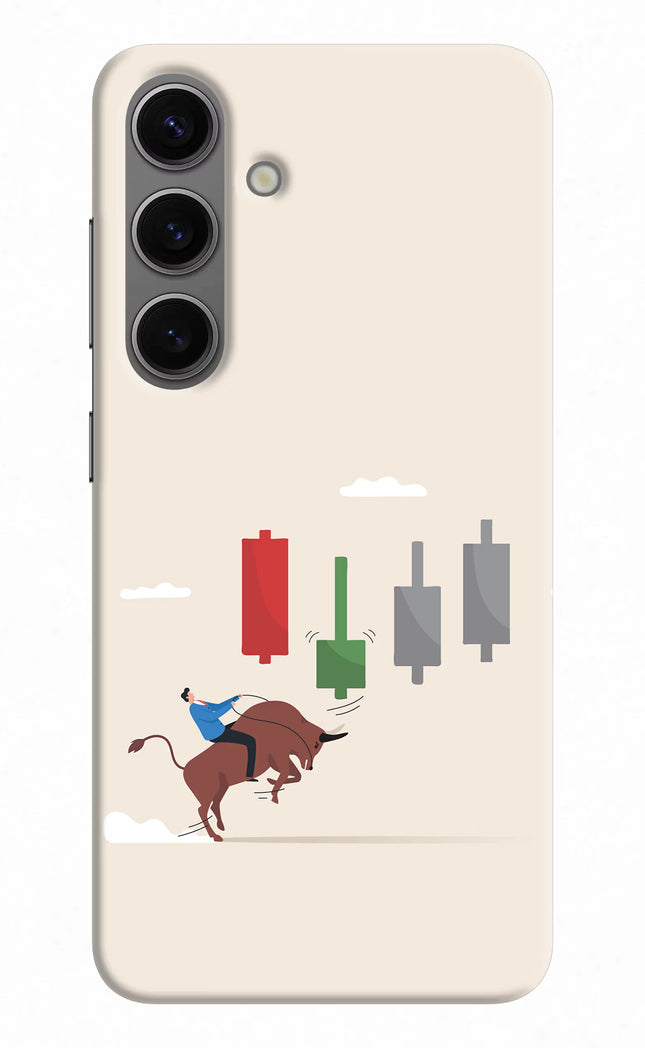 Bull Trading Momentum Samsung S24 Hard Case Back Cover by Casekaro