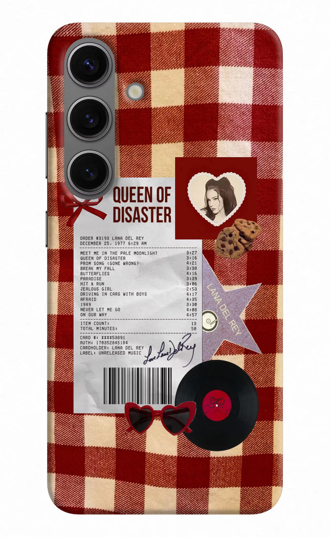 Queen of Disaster Samsung S24 Hard Case Back Cover by Casekaro