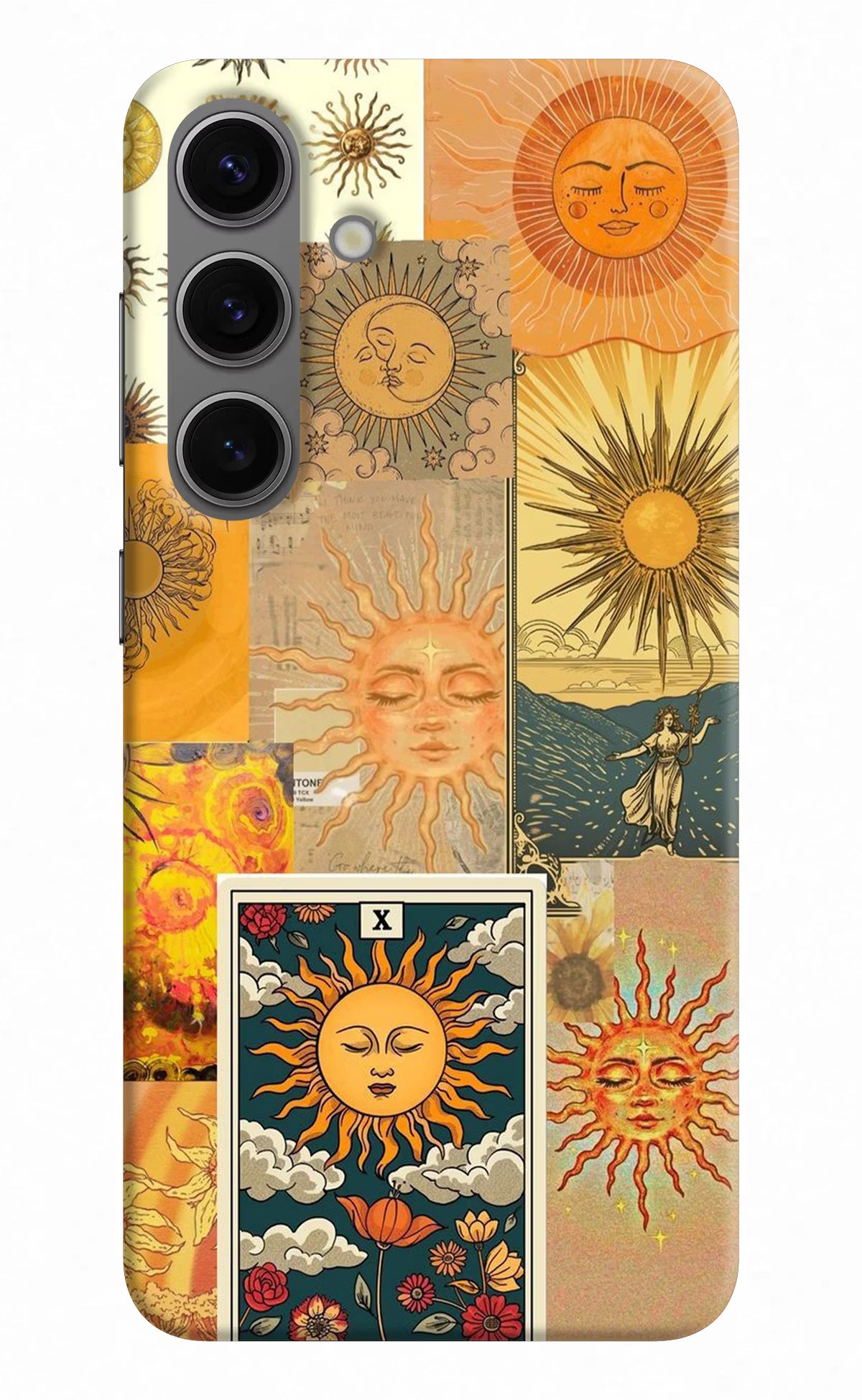 Sun Samsung S24 Hard Case Back Cover by Casekaro