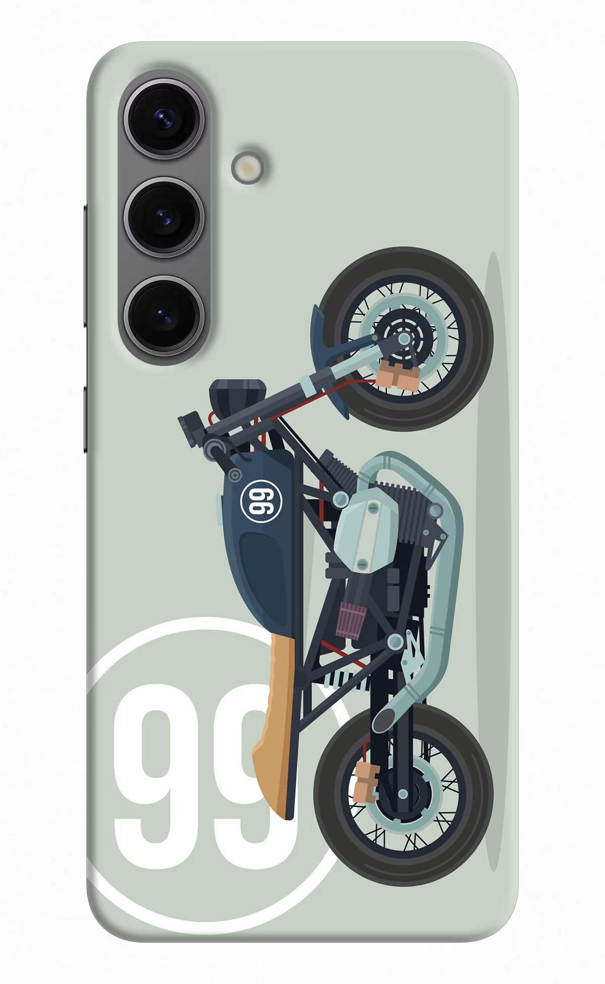 Classic Cafe Racer 99 Samsung S24 Hard Case Back Cover by Casekaro