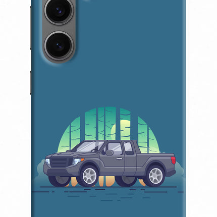 Retro Garage Vibe Samsung S24 Hard Case Back Cover by Casekaro