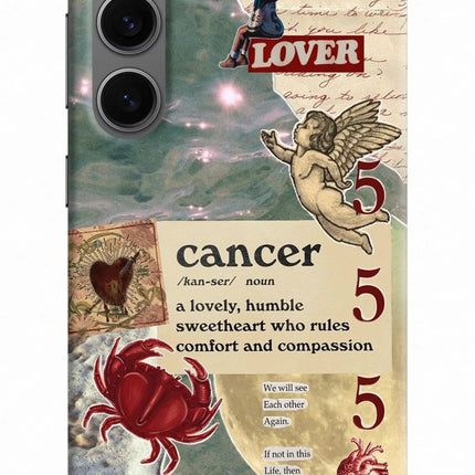 Cancer Zodiac Samsung S24 Hard Case Back Cover by Casekaro