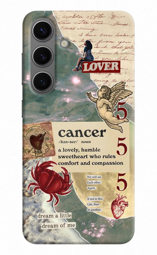 Cancer Zodiac Samsung S24 Hard Case Back Cover by Casekaro