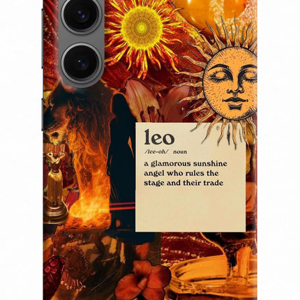 Leo Zodiac Samsung S24 Hard Case Back Cover by Casekaro
