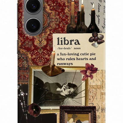 Libra Zodiac Samsung S24 Hard Case Back Cover by Casekaro