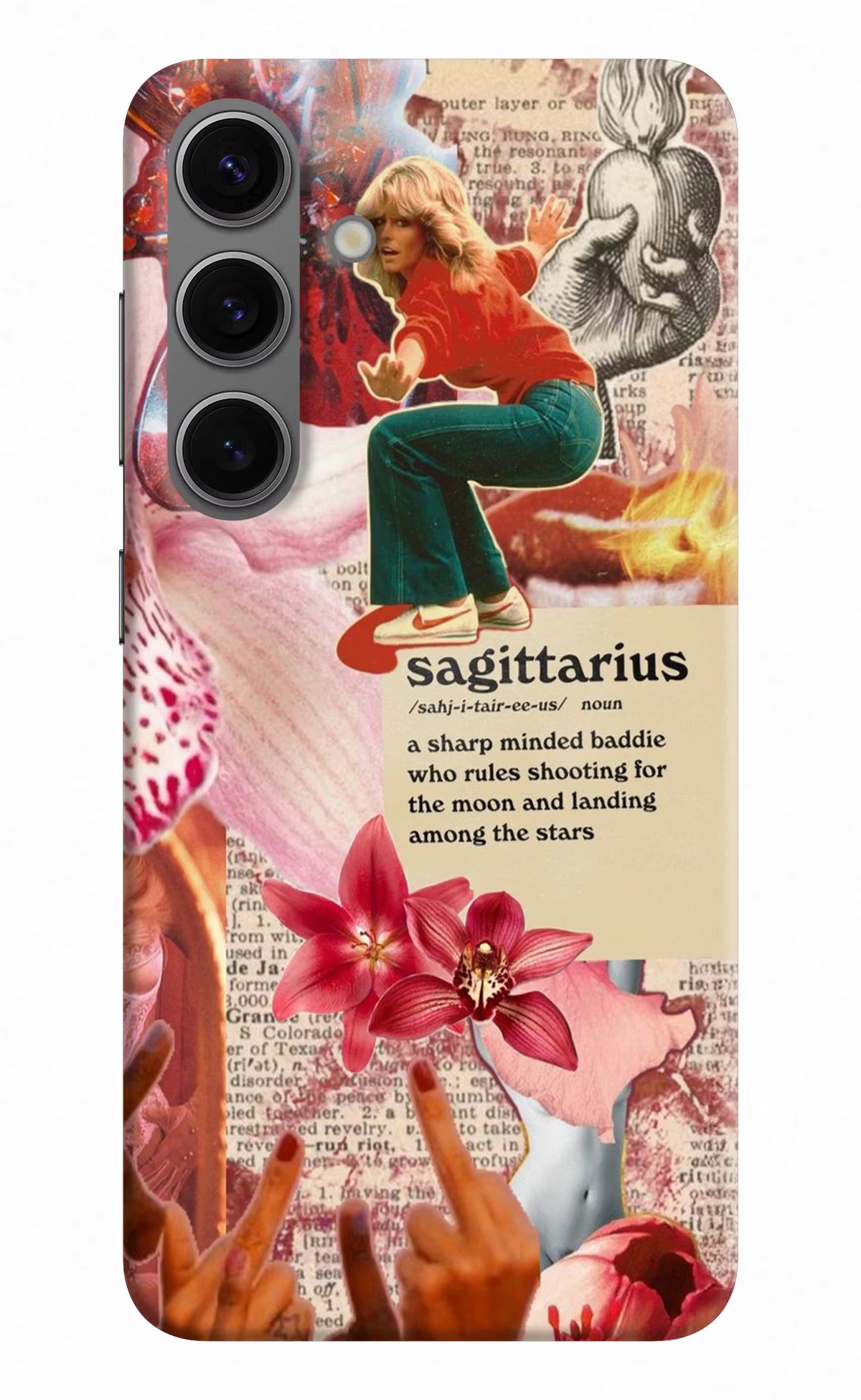 Sagittarius Zodiac Samsung S24 Hard Case Back Cover by Casekaro
