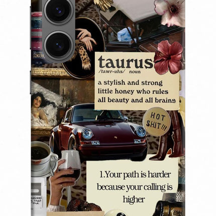 Taurus Zodiac Samsung S24 Hard Case Back Cover by Casekaro