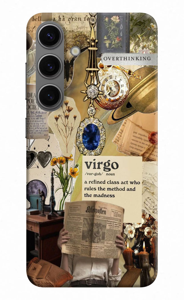 Virgo Zodiac Samsung S24 Hard Case Back Cover by Casekaro