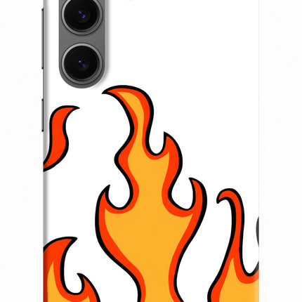 Fired Up – White Samsung S24 Hard Case Back Cover by Casekaro