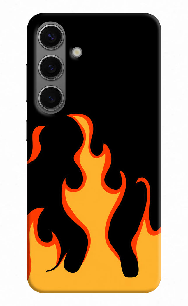 Fired Up – Black Samsung S24 Hard Case Back Cover by Casekaro
