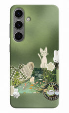Aesthetic anime Samsung S24 Hard Case Back Cover by Casekaro
