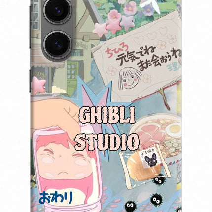 Studio Ghibli Samsung S24 Hard Case Back Cover by Casekaro