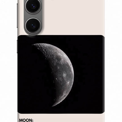 Moon Phase Samsung S24 Hard Case Back Cover by Casekaro