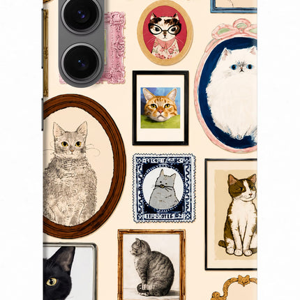 Mirror Cats Samsung S24 Hard Case Back Cover by Casekaro