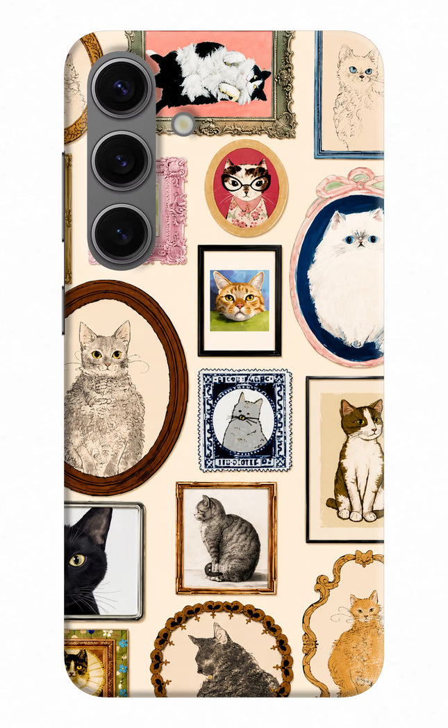 Mirror Cats Samsung S24 Hard Case Back Cover by Casekaro