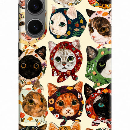 Cool Cat Samsung S24 Hard Case Back Cover by Casekaro