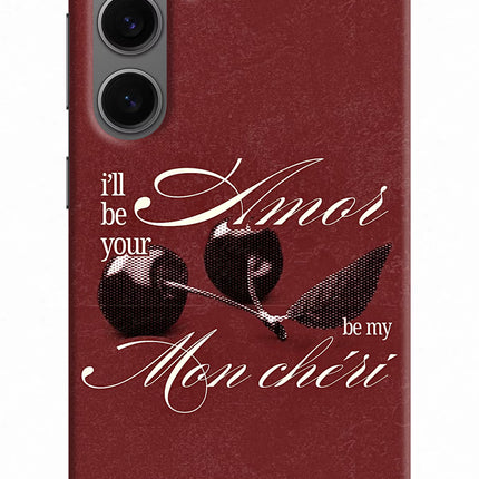 Velvet Cherry Samsung S24 Hard Case Back Cover by Casekaro