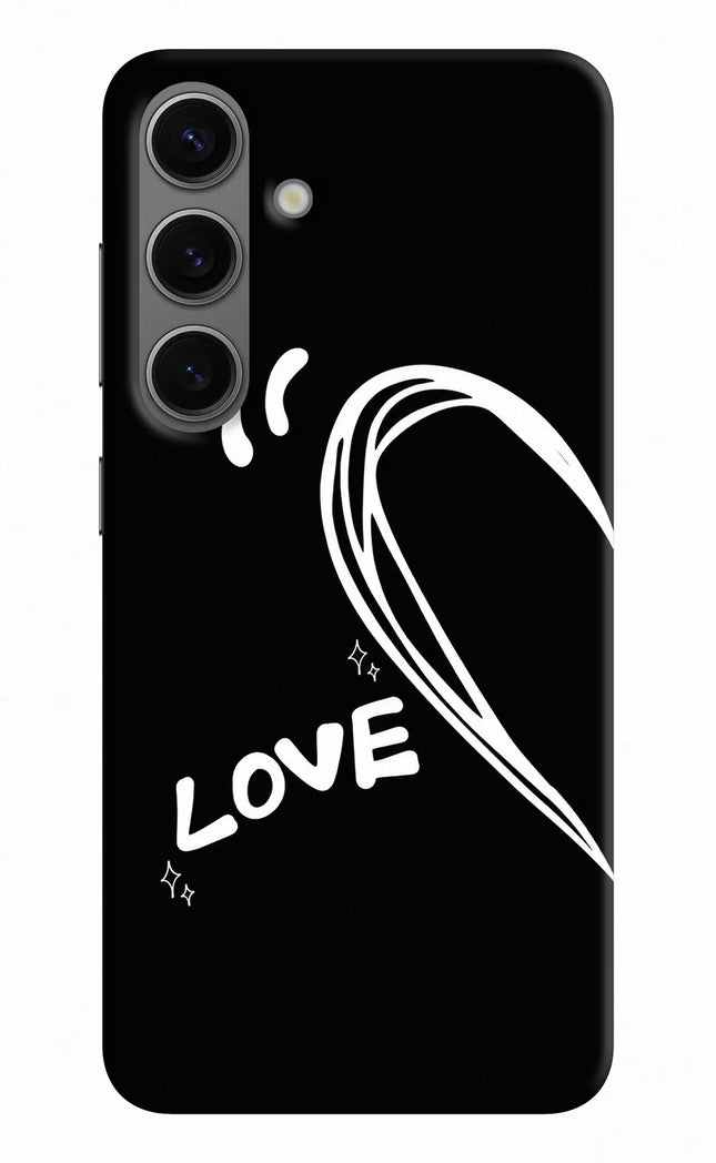 Love Line Samsung S24 Hard Case Back Cover by Casekaro
