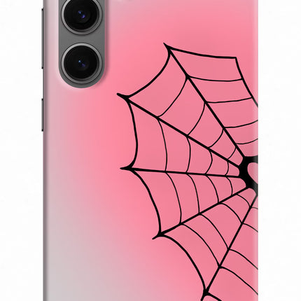 Pink Web Samsung S24 Hard Case Back Cover by Casekaro