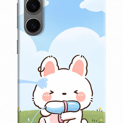 Bunny Treat Samsung S24 Hard Case Back Cover by Casekaro
