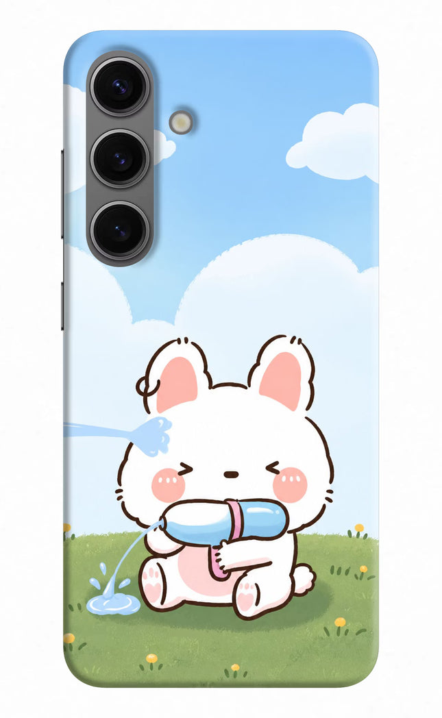Bunny Treat Samsung S24 Hard Case Back Cover by Casekaro