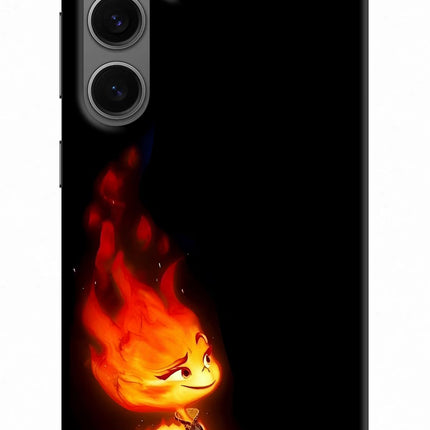 Ember Flame Samsung S24 Hard Case Back Cover by Casekaro