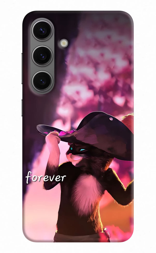 Forever Cat Samsung S24 Hard Case Back Cover by Casekaro