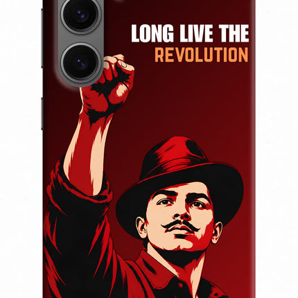 Bhagat Singh Revolution Samsung S24 Back Cover