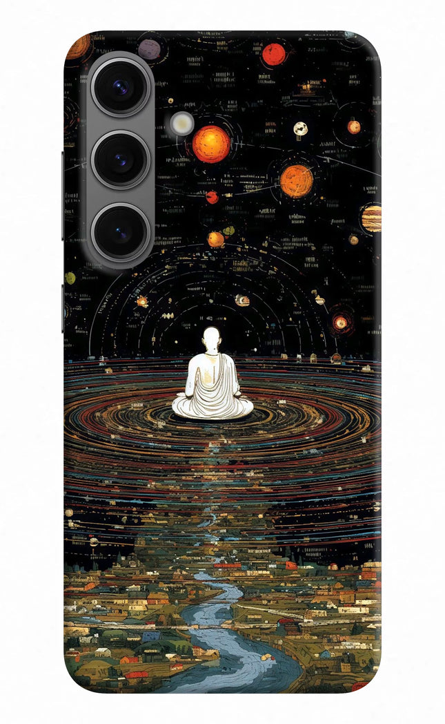 Space Monk Samsung S24 Hard Case Back Cover by Casekaro