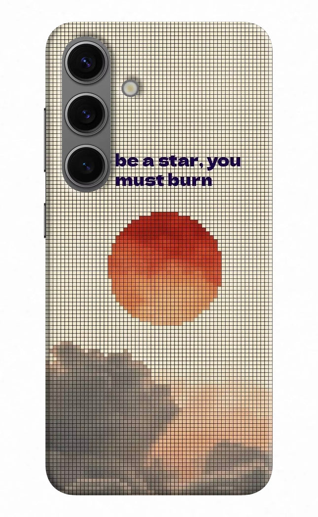Pixel Sun Samsung S24 Hard Case Back Cover by Casekaro