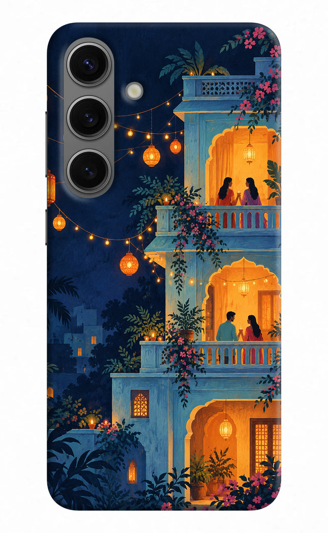 Balcony Glow Samsung S24 Hard Case Back Cover by Casekaro
