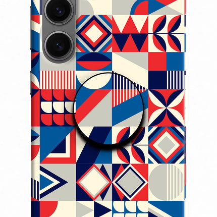 Colorful Pattern Samsung S24 Pop Case by Casekaro