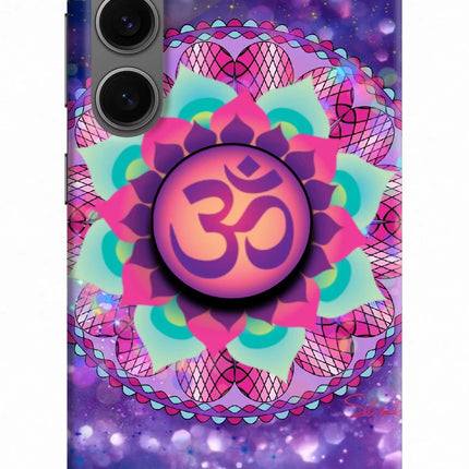 Om Purple Samsung S24 Pop Case by Casekaro