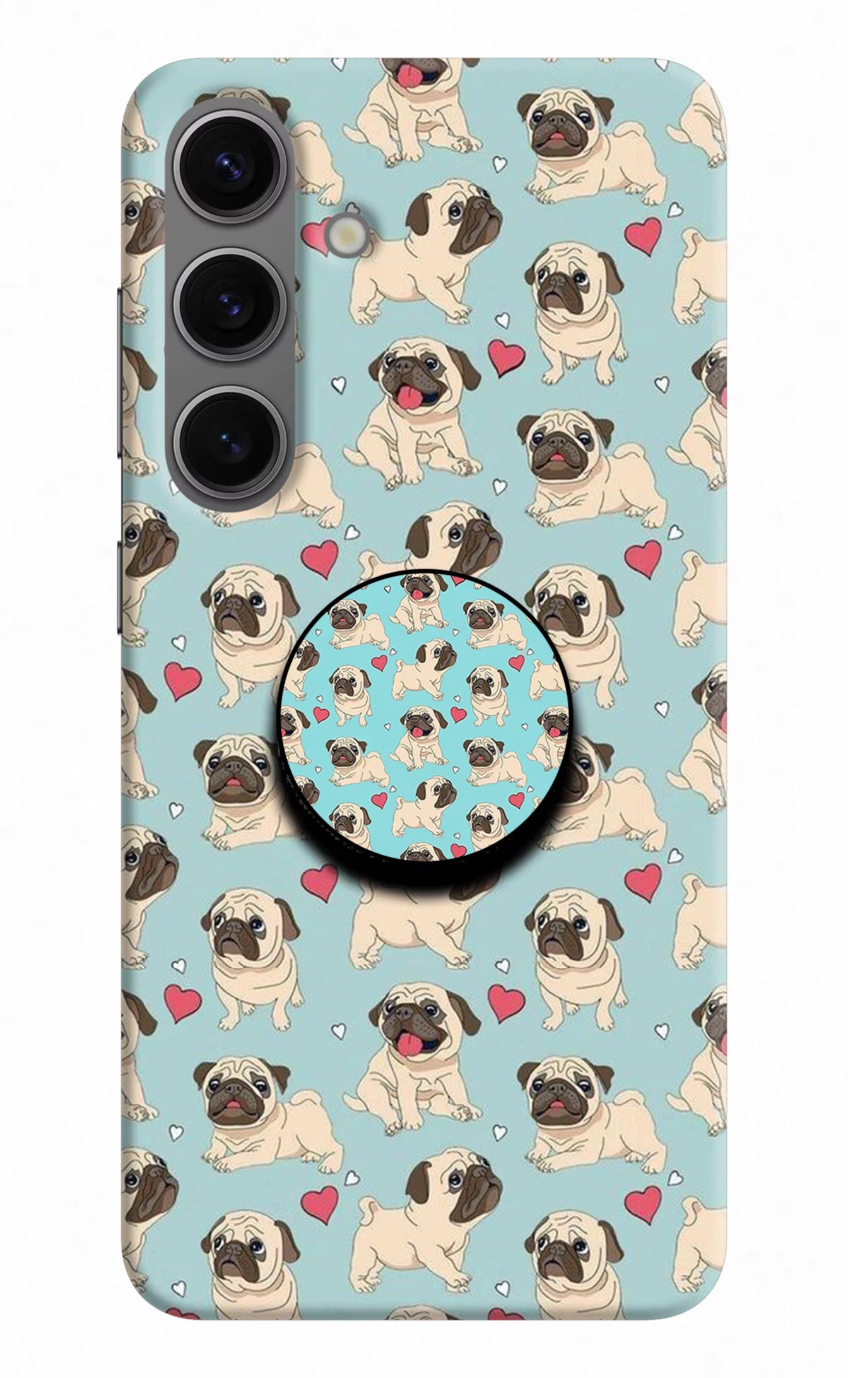 Pug Dog Samsung S24 Pop Case by Casekaro