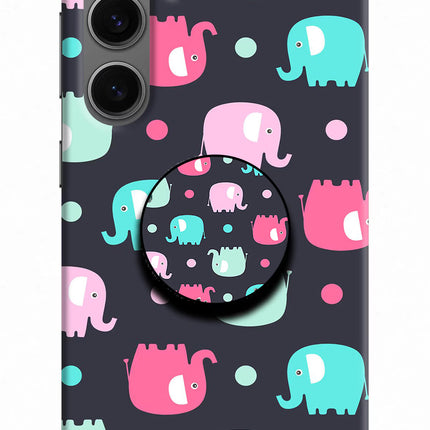 Baby Elephants Samsung S24 Pop Case by Casekaro