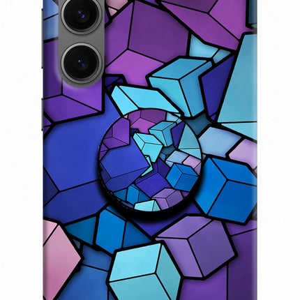 Cubic Abstract Samsung S24 Pop Case by Casekaro