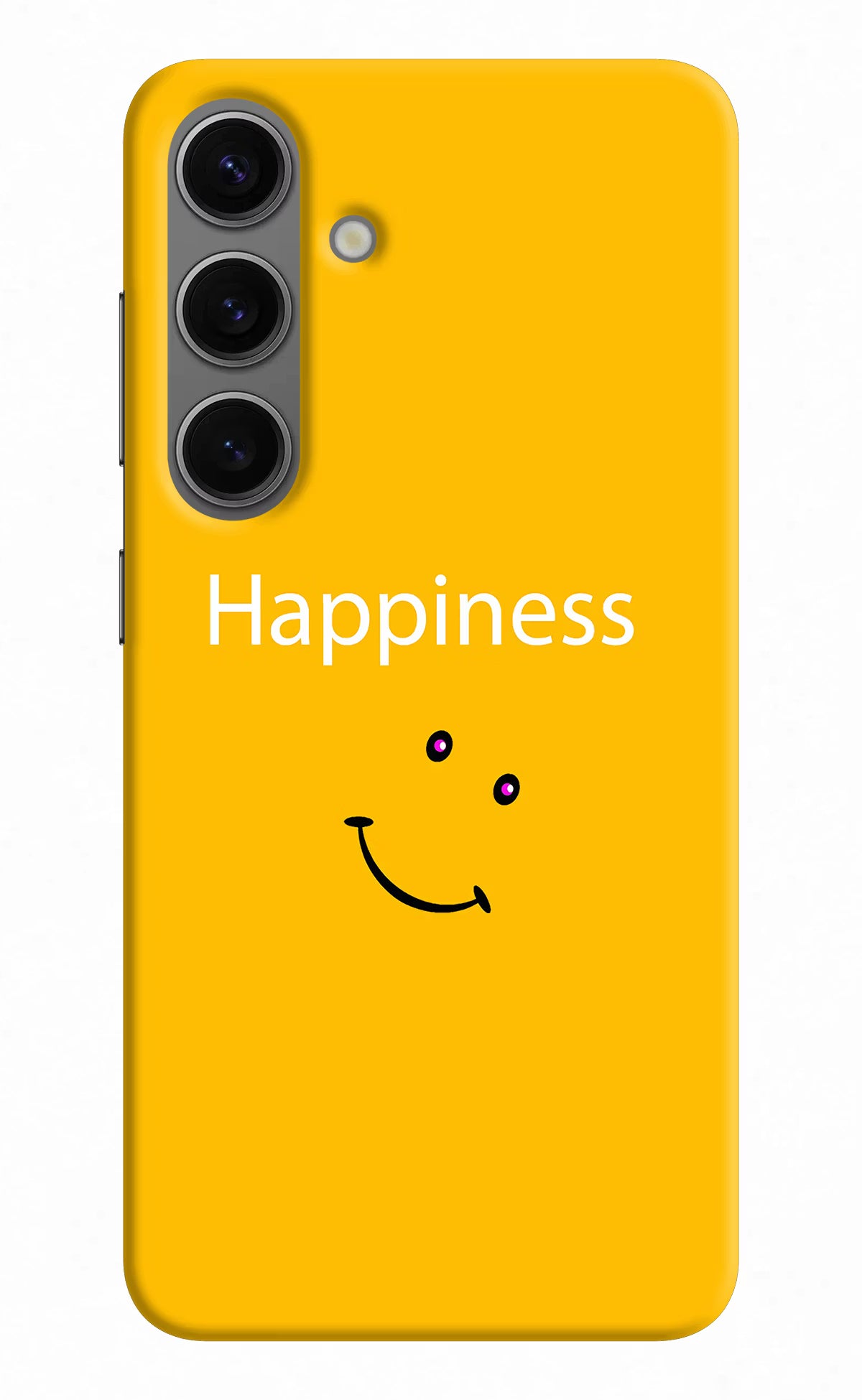 Happiness With Smiley Samsung S24 Plus Hard Case Back Cover by Casekaro