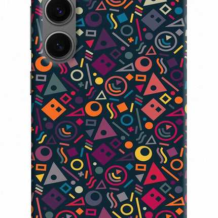 Geometric Abstract Samsung S24 Plus Hard Case Back Cover by Casekaro