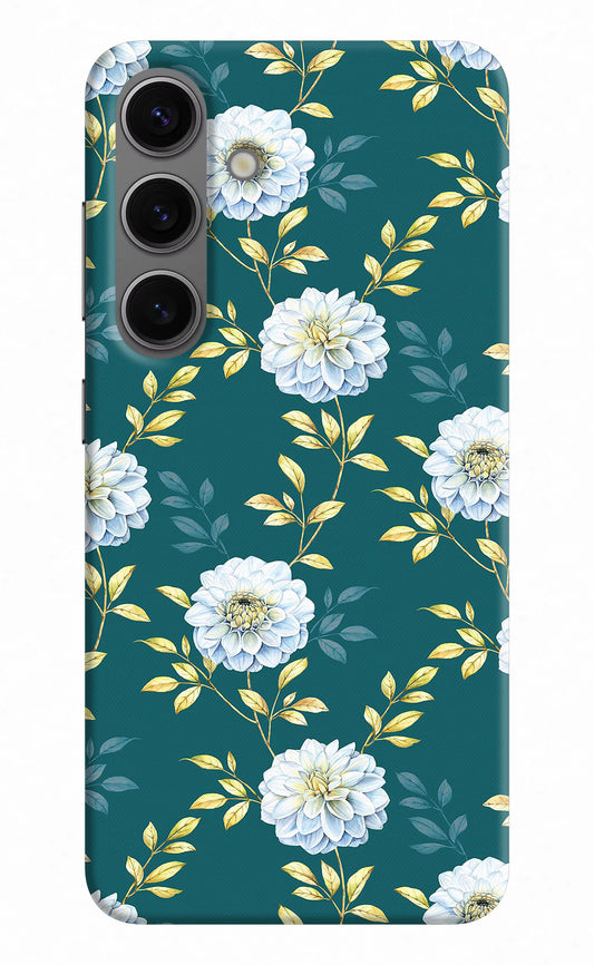 Flowers Samsung S24 Plus Hard Case Back Cover by Casekaro