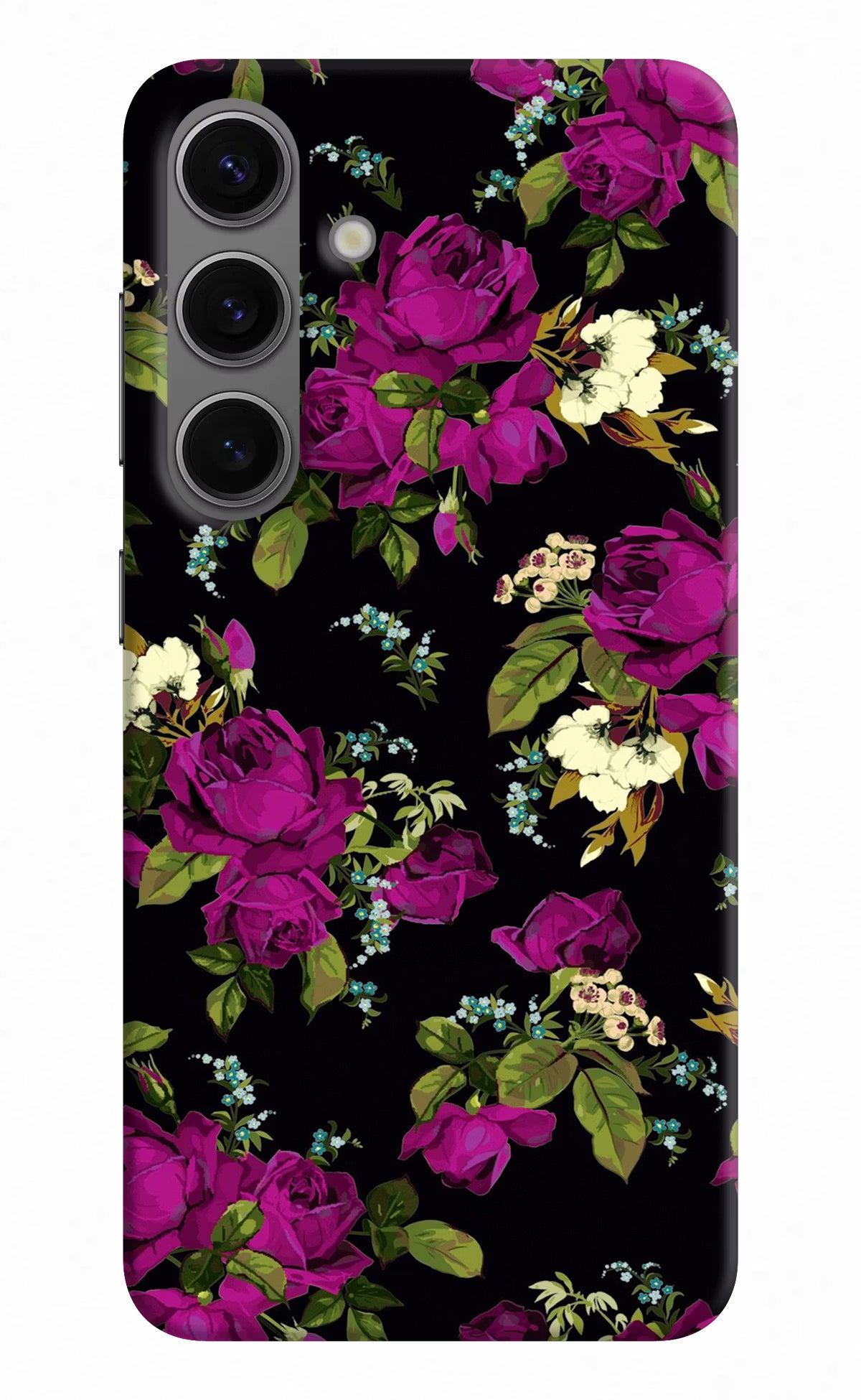 Flowers Samsung S24 Plus Hard Case Back Cover by Casekaro