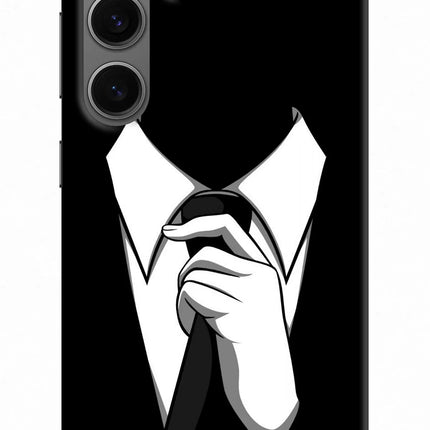 Black Tie Samsung S24 Plus Hard Case Back Cover by Casekaro