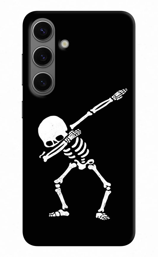 Dabbing Skeleton Art Samsung S24 Plus Hard Case Back Cover by Casekaro