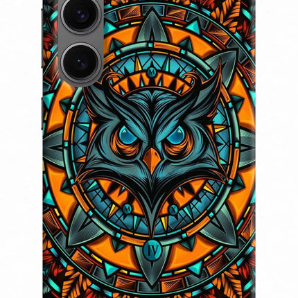 Angry Owl Art Samsung S24 Plus Hard Case Back Cover by Casekaro