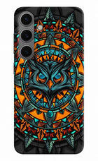 Angry Owl Art Samsung S24 Plus Hard Case Back Cover by Casekaro