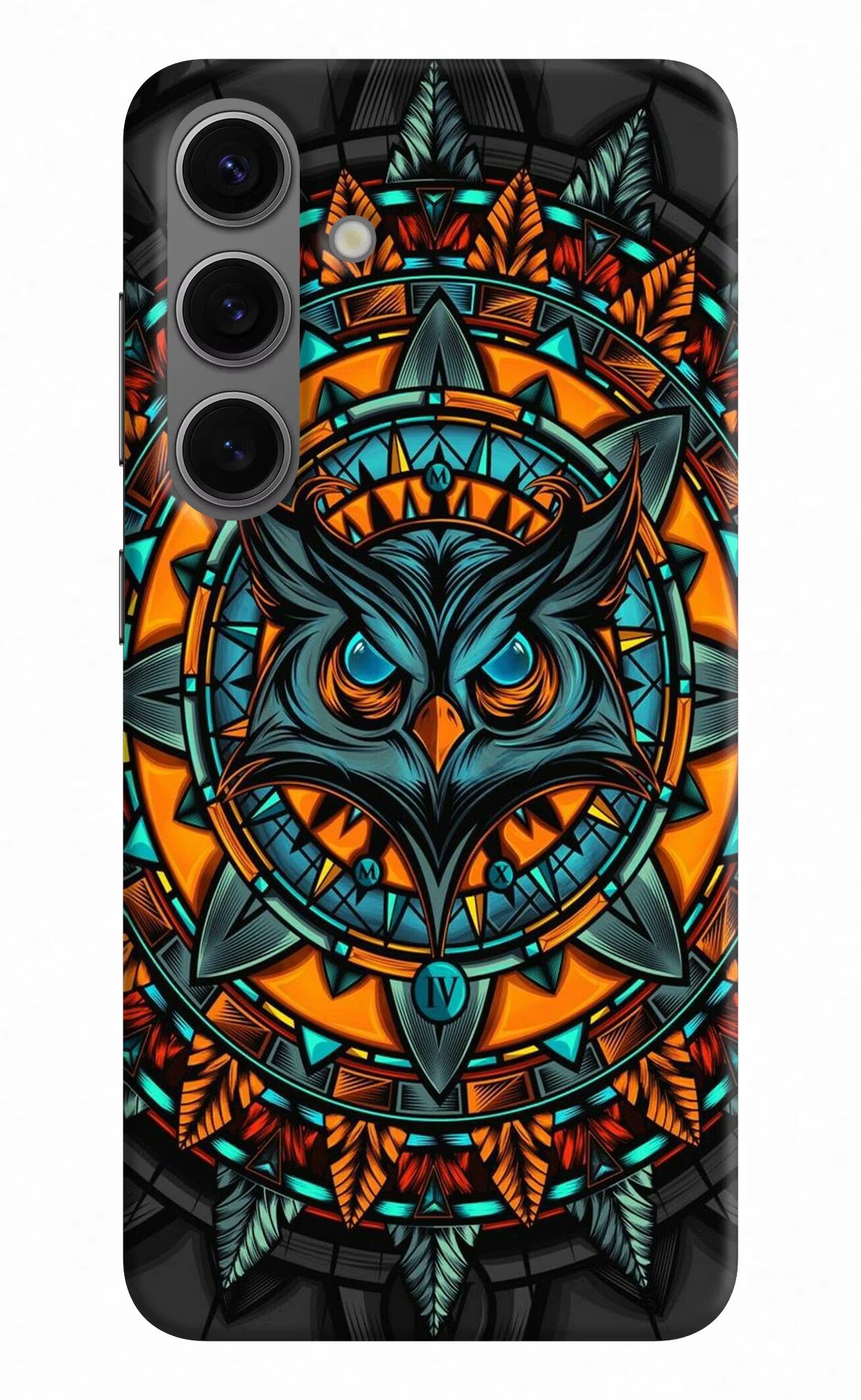 Angry Owl Art Samsung S24 Plus Hard Case Back Cover by Casekaro