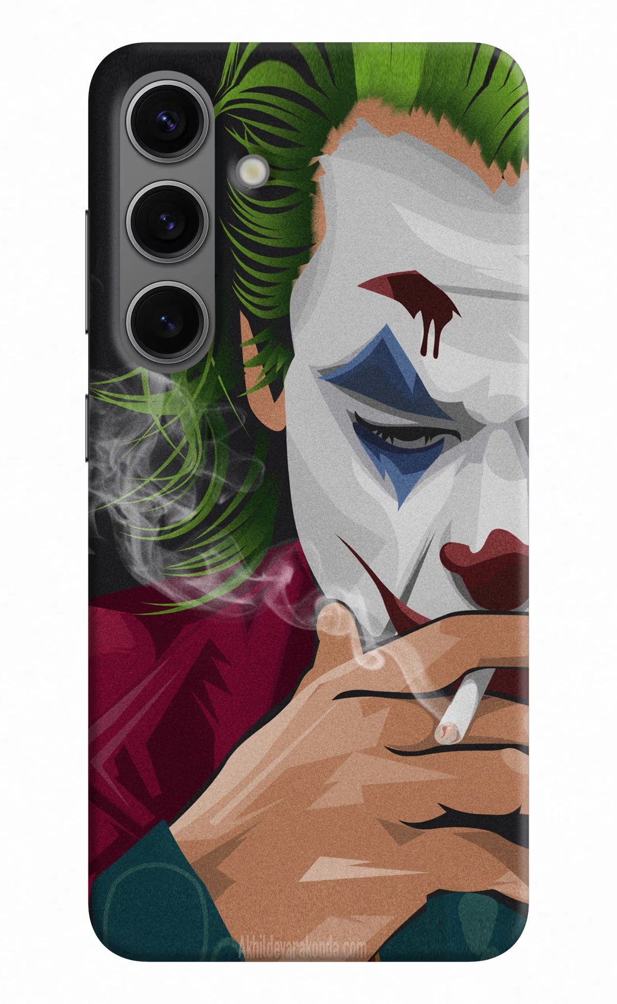 Joker Smoking Samsung S24 Plus Hard Case Back Cover by Casekaro